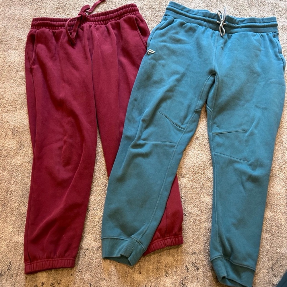 TWO Large Fabletics Sweatpants Joggers